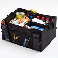 universal foldable car organizer trunk box portable bag storage case cargo black for auto trucks suv trunk box box