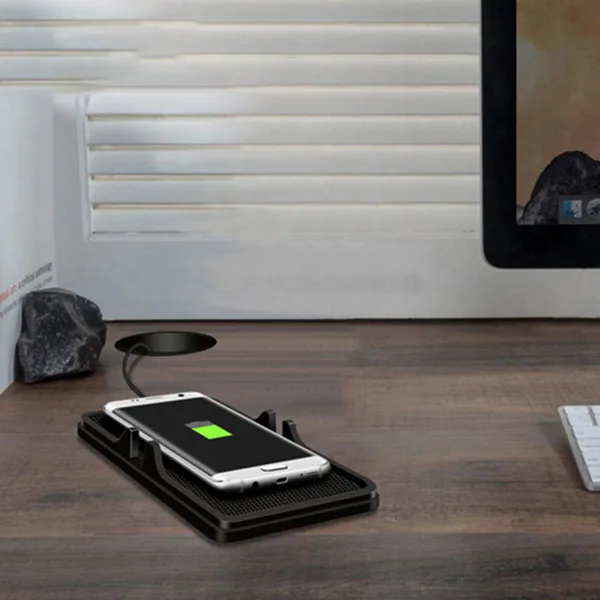 Беспроводное зарядное устройство Противоскользящий силиконовый коврик для