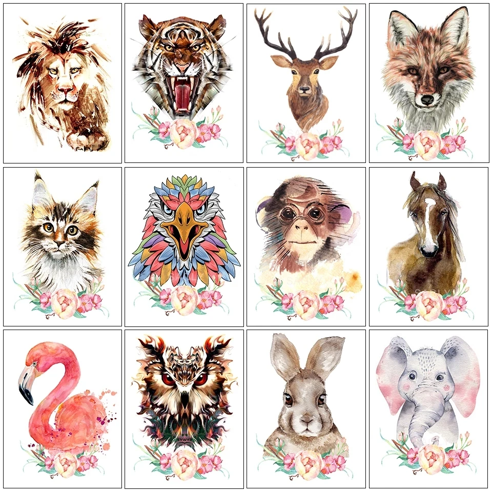 

Full Square/Round 5D Diy Diamond Painting Animal Lion Panda Rabbit Flamingo Diamond Embroidery Cross Stitch Diamond Mosaic Decor