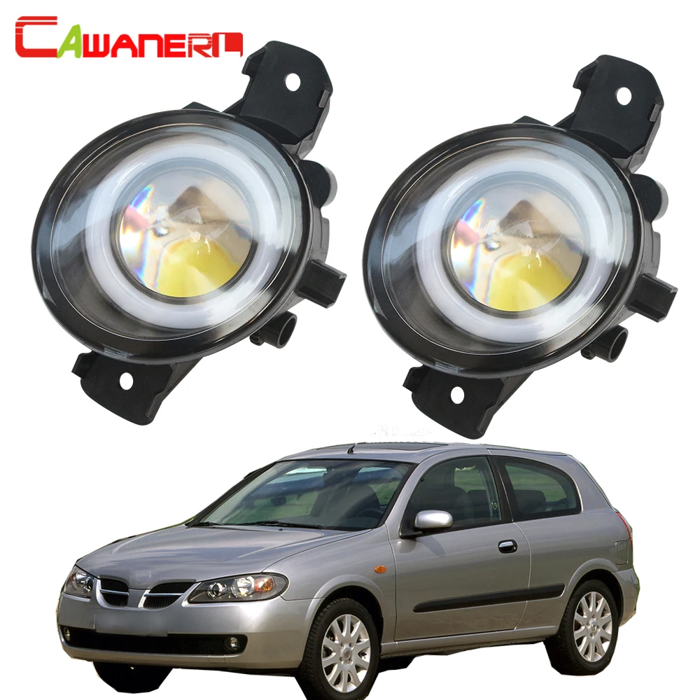 Cawanerl для Nissan Almera 2/II седан хэтчбек(N16) 2001-2006 Автомобильный светодиодный противотуманный фонарь Angel Eye дневная ходовая лампа 12 В 2 шт