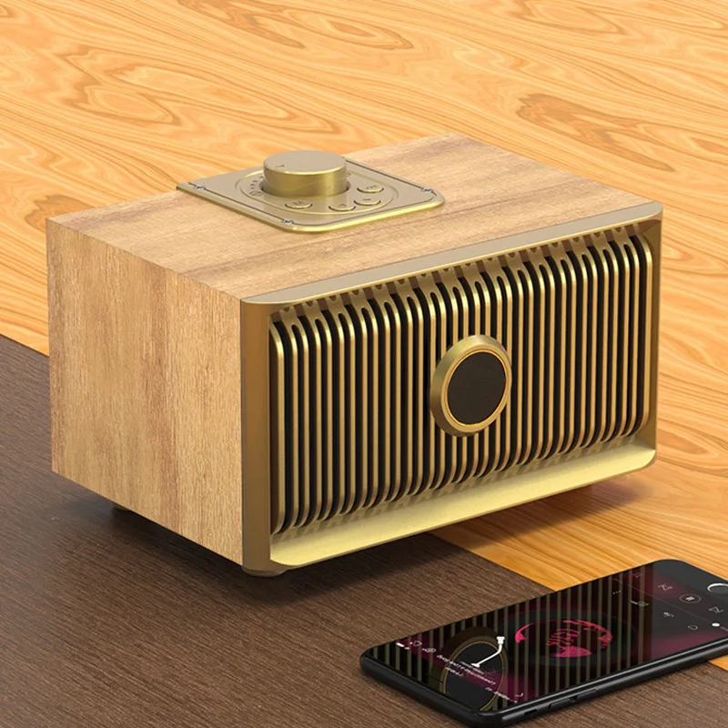 Новинка деревянный домашний Bluetooth динамик Magic V5 в стиле ретро мобильный телефон