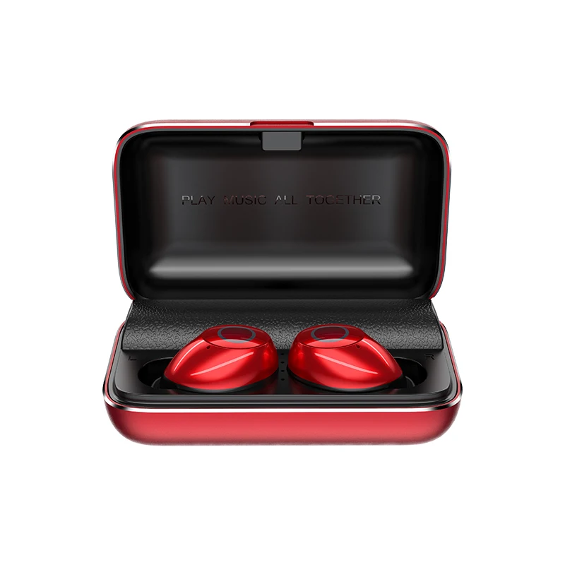 Red JOYROOM T07 полностью металлические настоящие беспроводные TWS Bluetooth наушники 5,0 мини наушники-вкладыши гарнитура с 2500 мАч Магнитный зарядный чехол - Цвет: Red