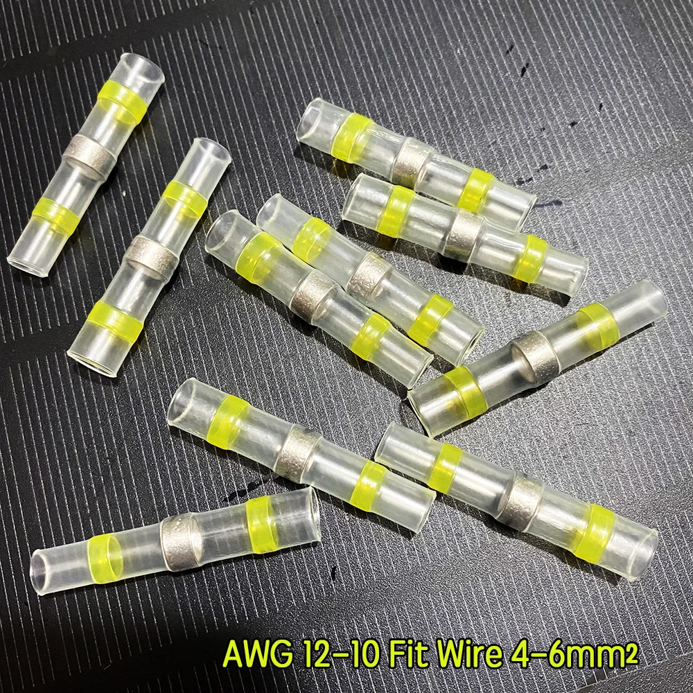 Термоусадочные соединители средней трубы для пайки 10/30/50/100 шт. SST-S41 IP67