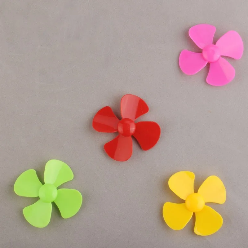 

4PCS DIY Model Remote Control Toy Parts Four-blade Propeller 2.0MM Aperture fixed-wing Fan Blade Paddle Motor Accessories
