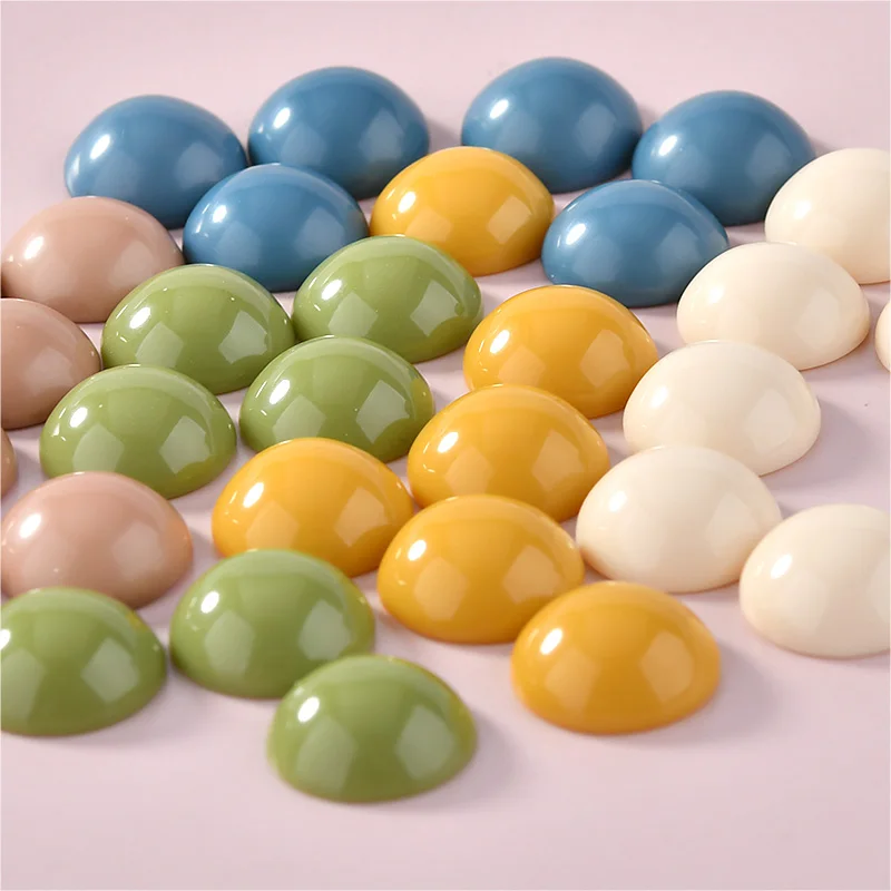 Серьги-бини из японской смолы полукруглые серьги материал DIY клипсы ювелирный