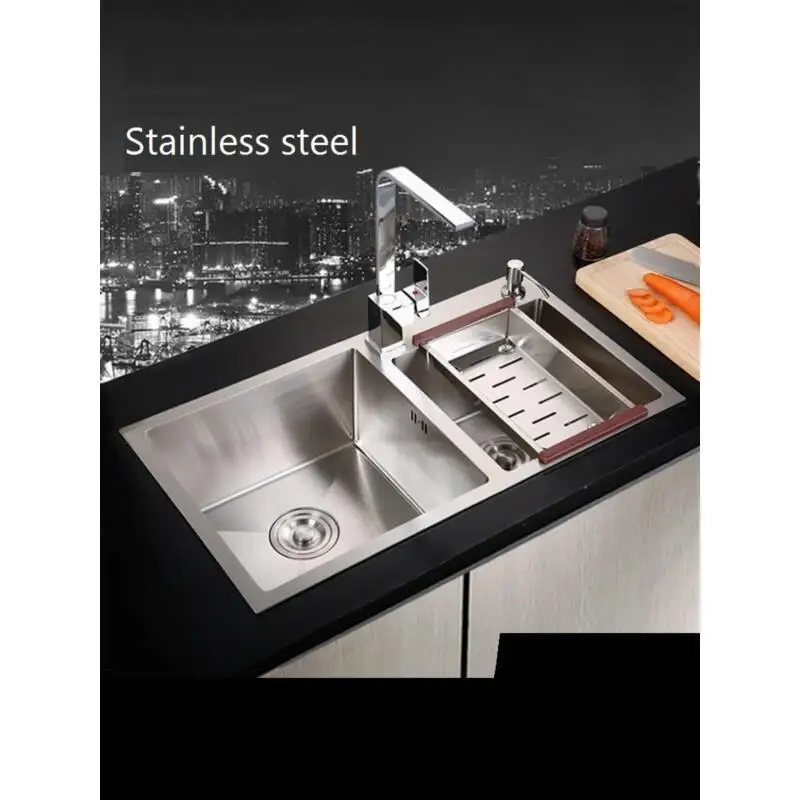 Lava Manos Escurridor Acero Inoxidable Lavandino Stainless Steel Wasbak Cuba Pia Cozinha Lavabo Fregadero De Cocina Kitchen Sink |