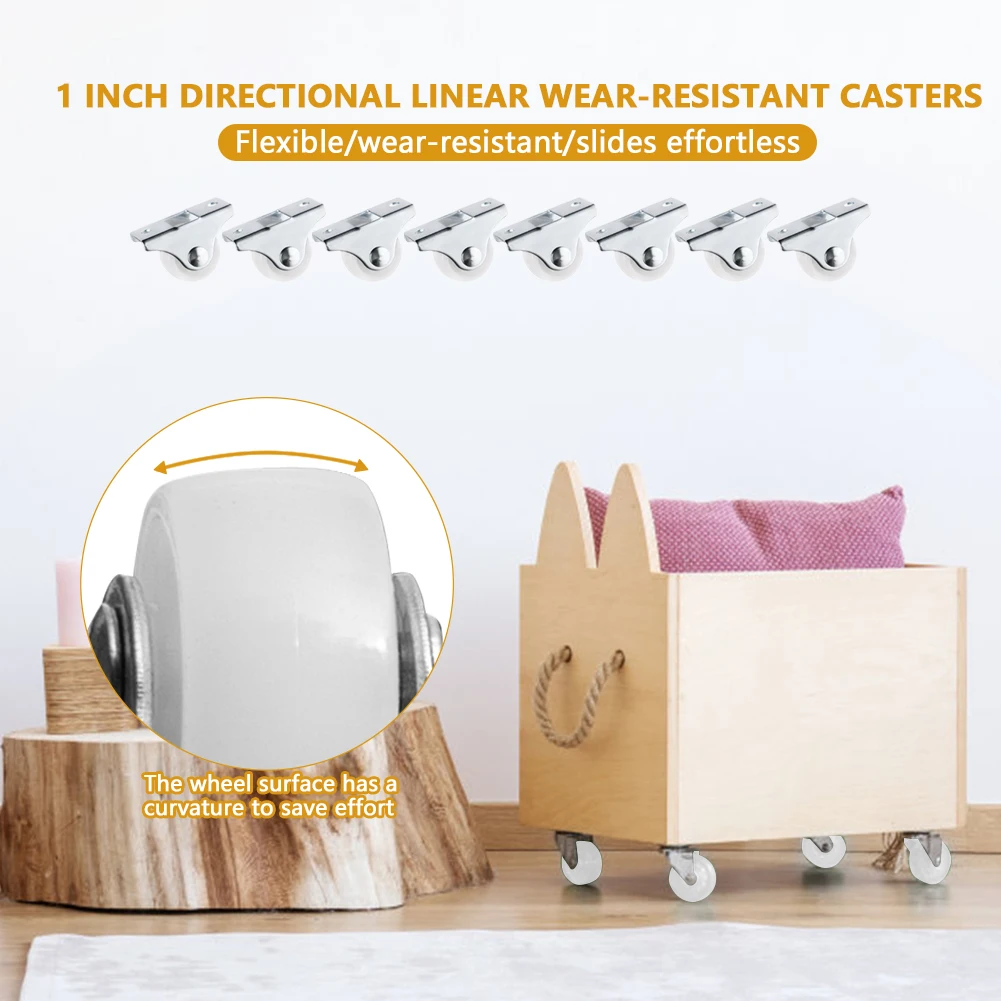8 шт Мебельные ролики колесики направляющее колесо тележки офисные кресла