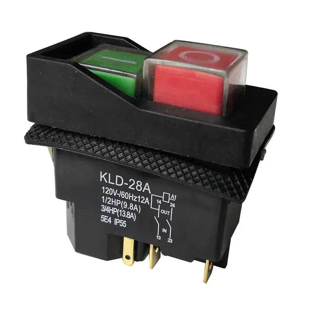 KLD-28A водонепроницаемый электромагнитный кнопочный переключатель 120 В 220 4