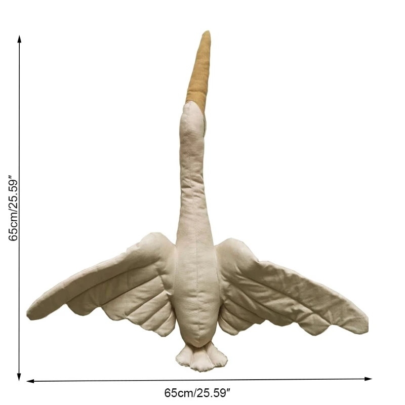 

Cotton Line Wall Hanging Swan Plush Stuffed Doll Nursery Room Pendant Kids photography Home craft DIY Hanging Decoration