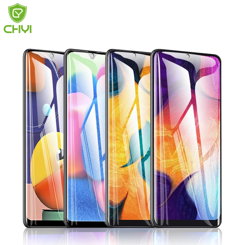 CHYI супер стекло для Samsung galaxy A50 A51 Защитное экрана олеофобное покрытие полное