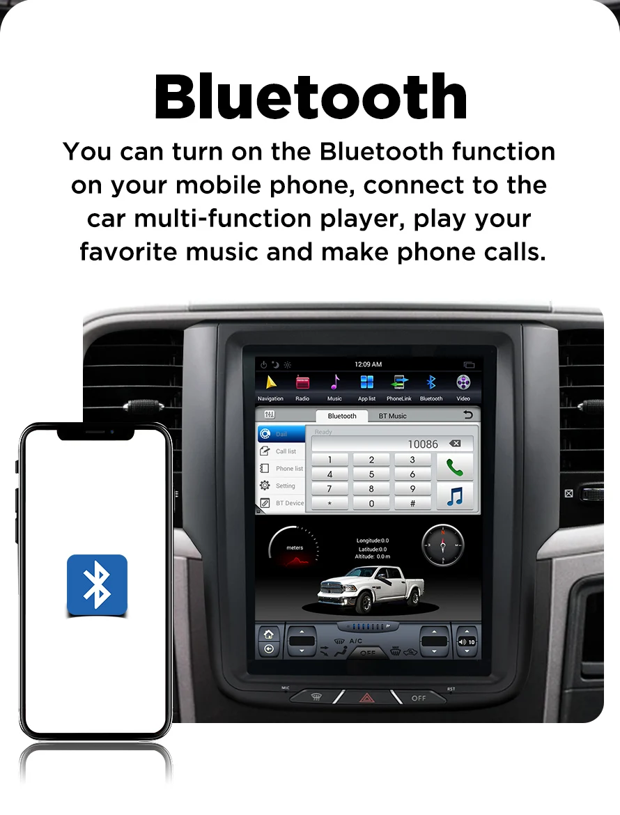 Asvegen 10," вертикальный экран Android 7,1 Автомагнитола для Dodge Ram gps авто стерео Мультимедиа Плеер головное устройство