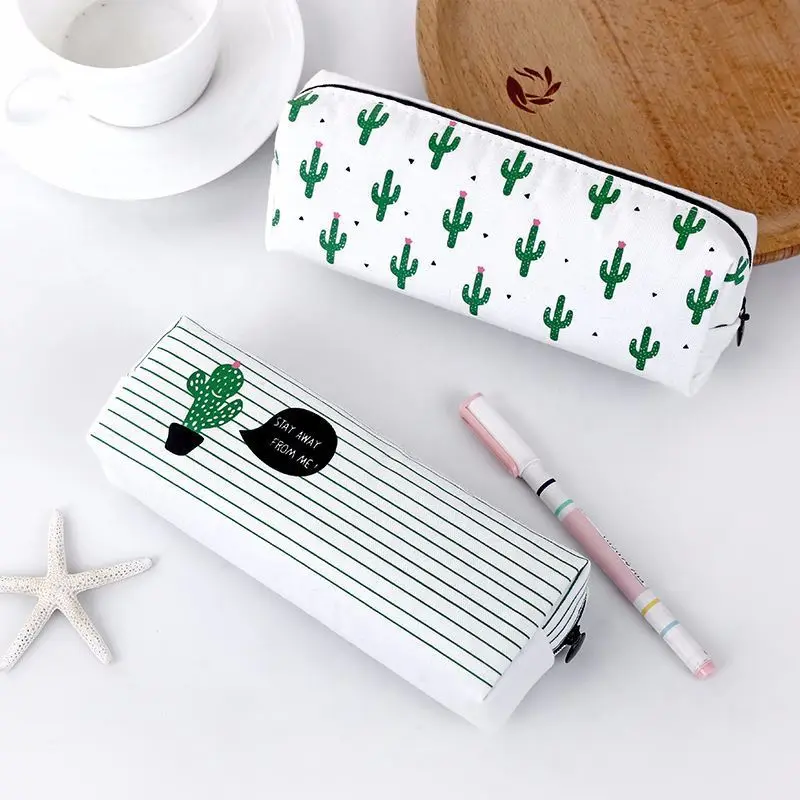 Кавайный чехол для карандаша кактус подарок Хэлло Китти школьный пенал