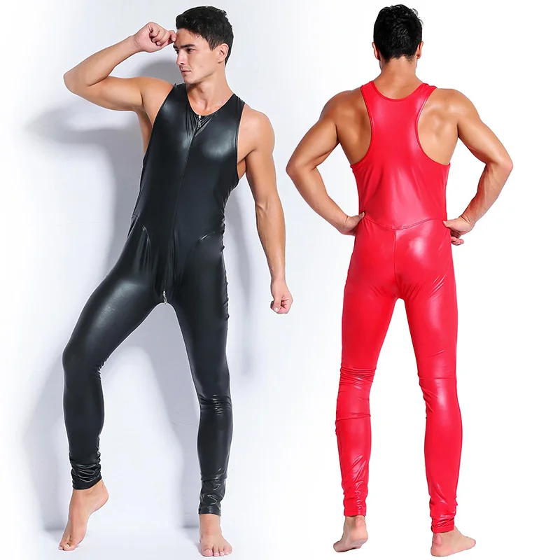 Мужской комбинезон для ночного клуба барная производительность кожа