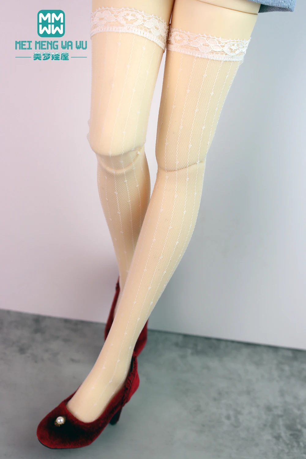 Аксессуары для шарнирных кукол модные длинные кружевные чулки в сеточку 1/3 1/4 1/6 BJD