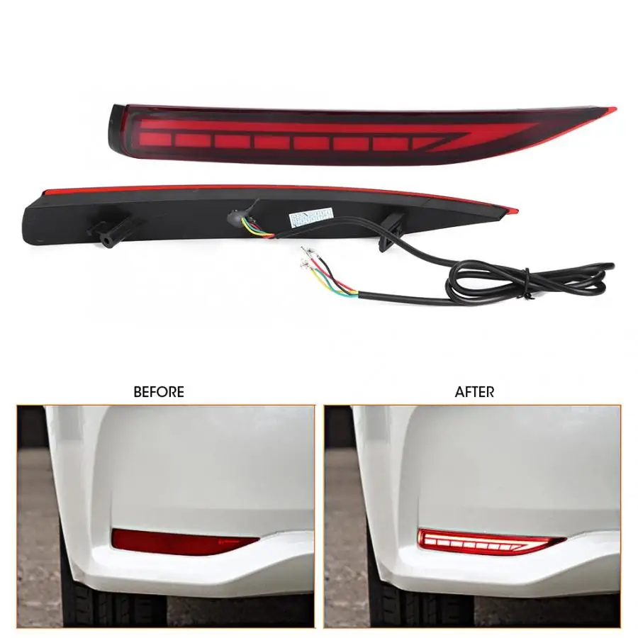 1 Pair of 12V Car LED Rear Bumper Tail Brake Stop Light Lamp Fit for Toyota Corolla 2019-2020 Styling | Автомобили и мотоциклы