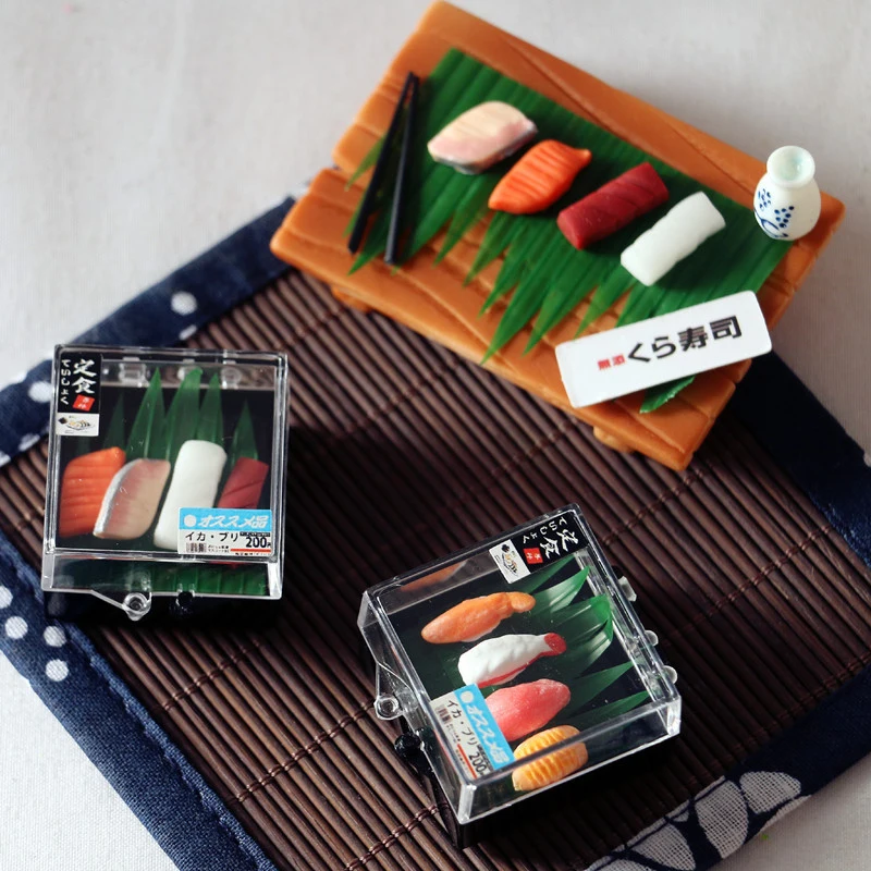 

1 Set Kawaii Mini Miniature Dollhouse Japanese Sushi Food For Dollhouse Kitchen Accessory Toy