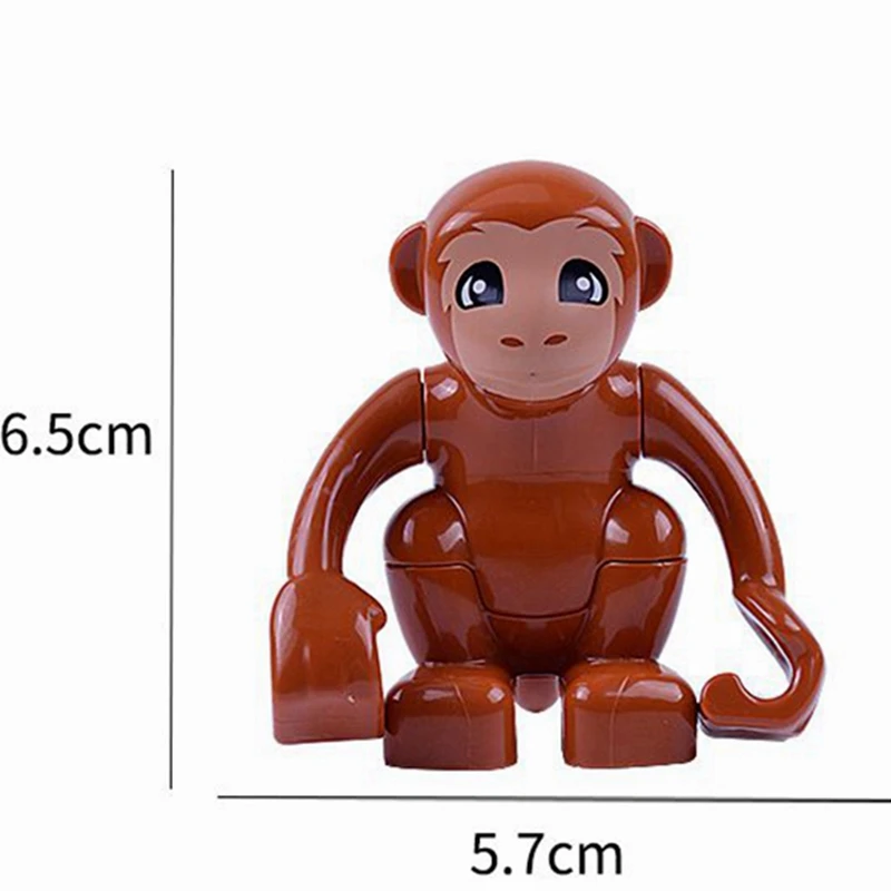 16*16 точек опорные пластины для фигурок Duplo животные совместимые со строительными