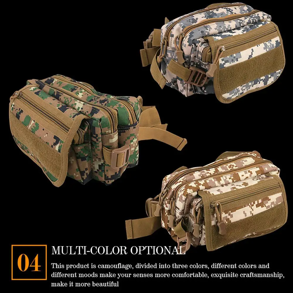 

Fishing Lure Tackle Tool Pocket Camouflage Case Multifunctional Fishing Waist Bag Fishing Accessories
