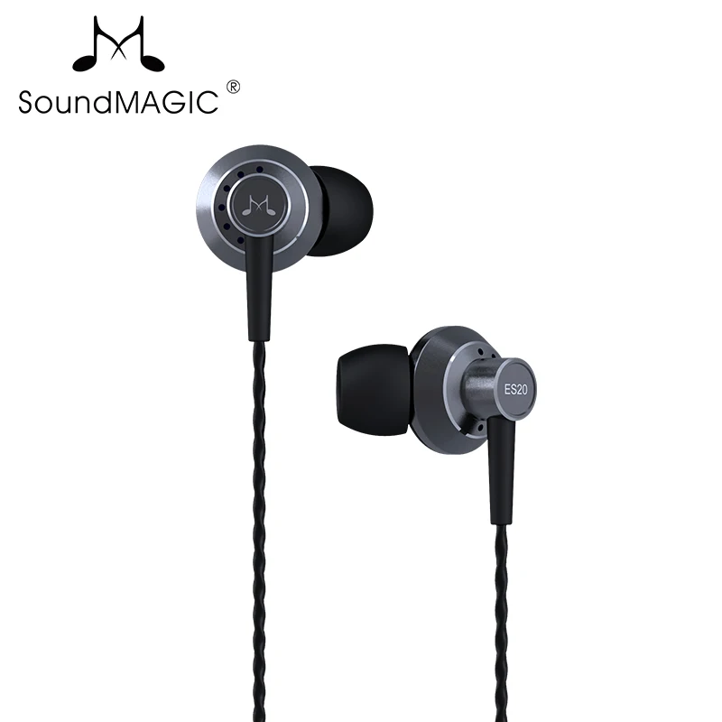 Оригинальные наушники SoundMagic ES20, наушники-вкладыши, Звукоизолирующие наушники, наушники с большим блоком