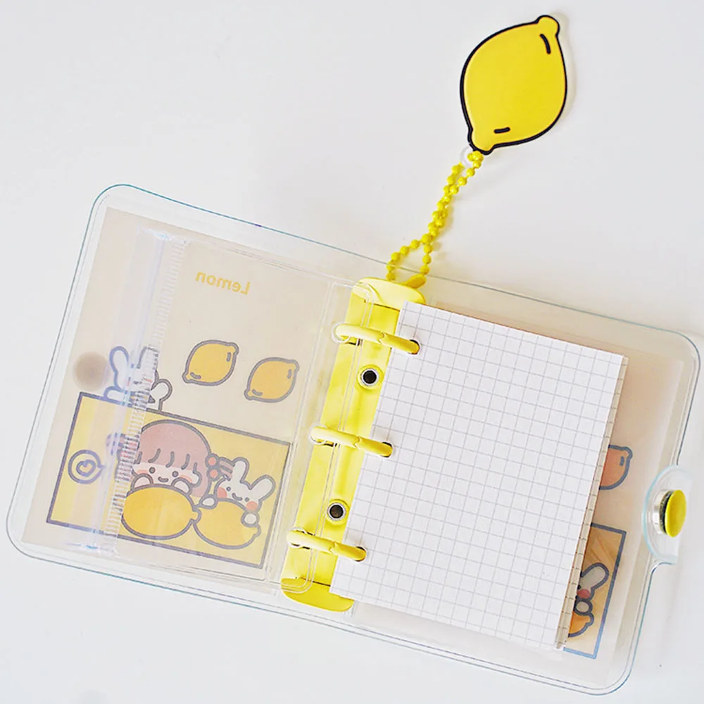 

2021Kawaii 70 Sheet 3 Ring Loose-Leaf Mini Pocket Diary Notebooks Agenda To Do list Notepads Planner Stationery