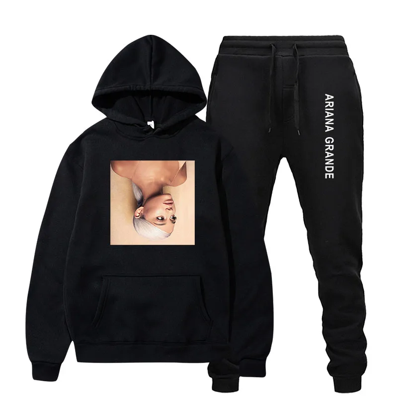 Толстовка Ariana Grande с капюшоном свитшот спортивные брюки для мужчин и женщин