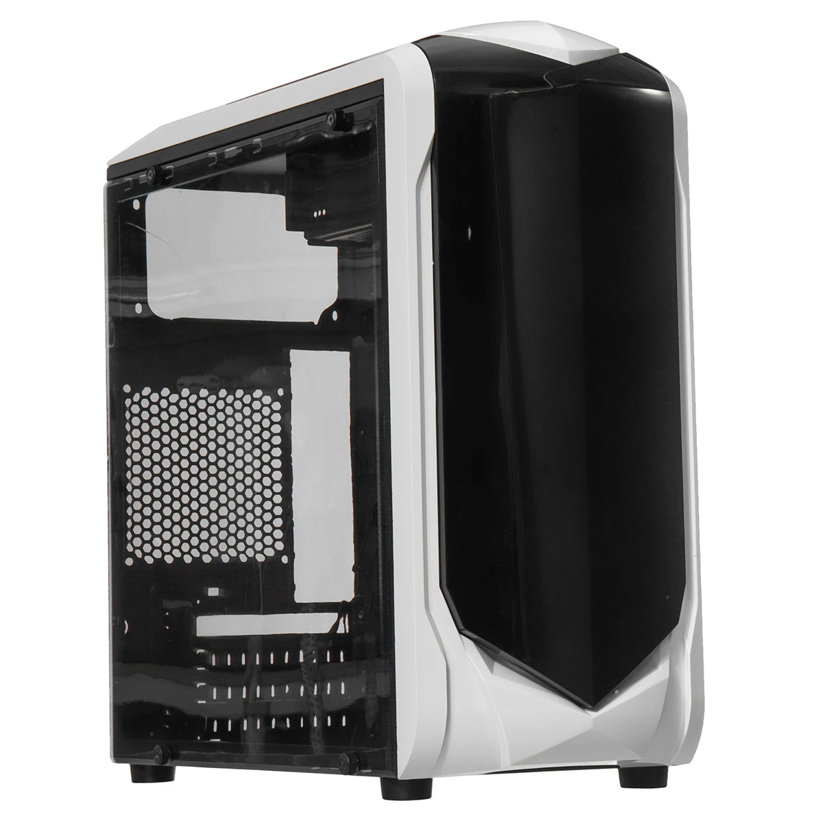 375x185x380мм прозрачная боковая панель Micro ATX Настольный ПК Компьютер чехол поддержка
