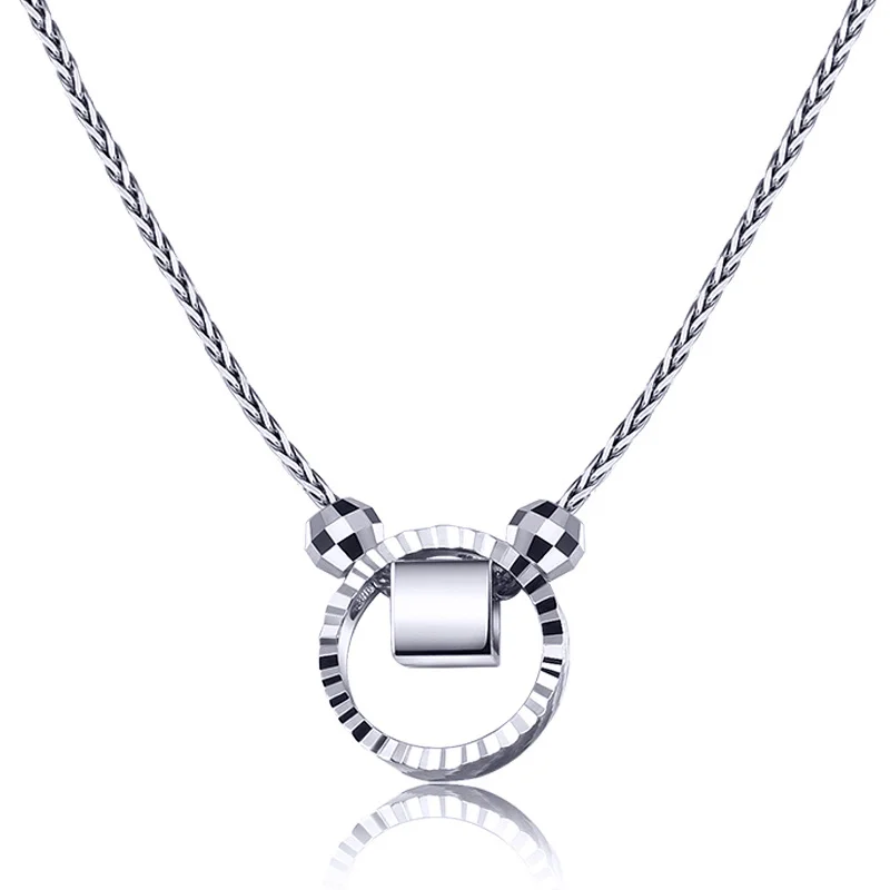 Цепочка с подвеской Glitzy Pt950 для женщин и девушек изящное ожерелье из платины