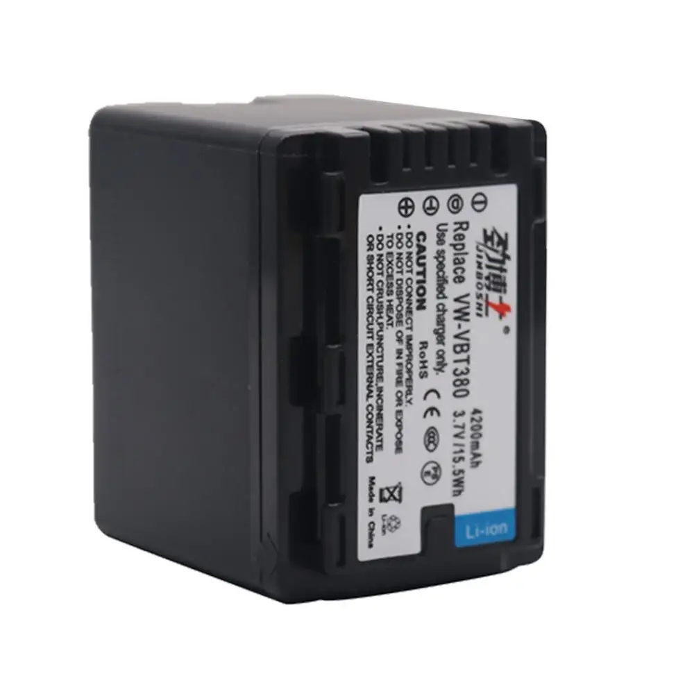 Высокая емкость 4200 мАч VW-VBT380 VBT380 VBT190 батарея для Panasonic HC-V110, HC-V130, HC-V160, HC-V180, HC-V201, HC-V250, HC-V260