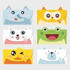 4 шт., конверты с мультяшными животными для детей