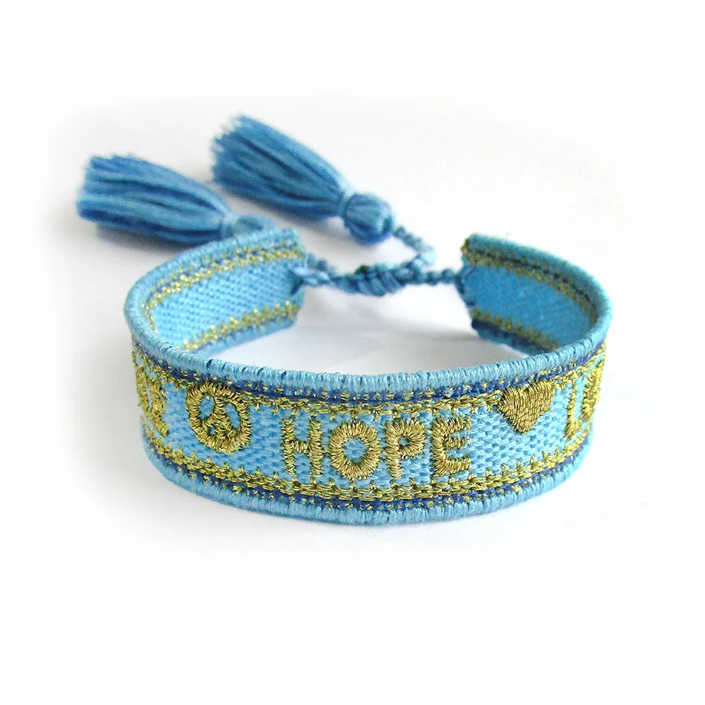 

Adjustable Woven Friendship Bangle For Women Men 2021 Vintage Braided Bangles Embroidery Tassel Bracelets Wholesale Jewelry