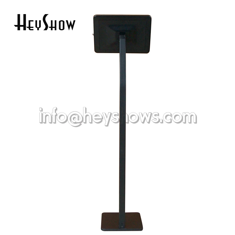 Flexible Metal Tablet Security Lock Ipad Floor Stand Display Enclosure Case Bracket Kiosk Anti-Theft Housing For Ipad Pro 12.9
