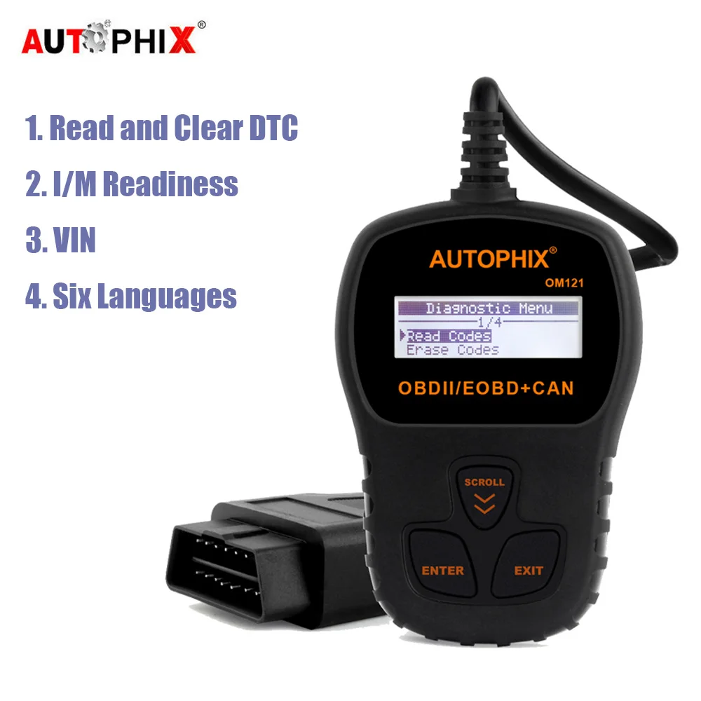 OBD2 сканер считыватель кодов неисправностей Live Data автомобильный диагностический