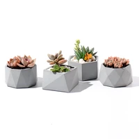 concrete terrazzo planter molds silicone cement succulent flower pot mould