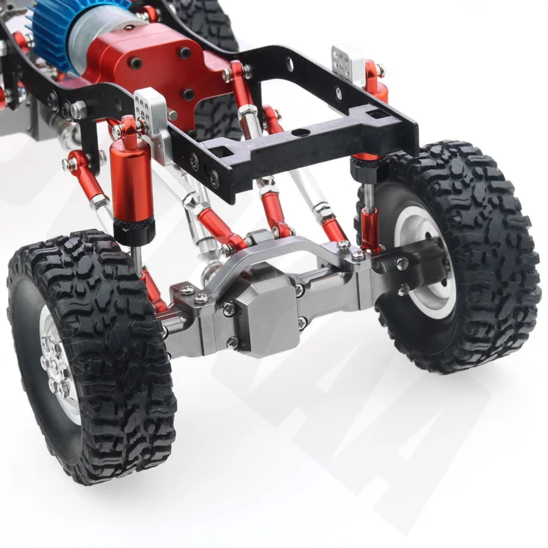 Barra de tracci&oacute;n de Metal para WPL, B14, B24, C14, C24, C34, 1/16, piezas de actualizaci&oacute;n de coche RC, accesorios de enlace de direcci&oacute;n, varilla de tracci&oacute;n, amortiguador de Base-4