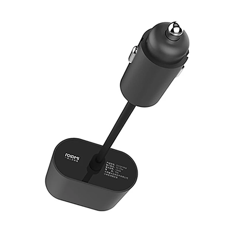 Оригинальный Автомобильный двойной Разветвитель Прикуривателя Xiaomi ROIDMI 1-2 порта