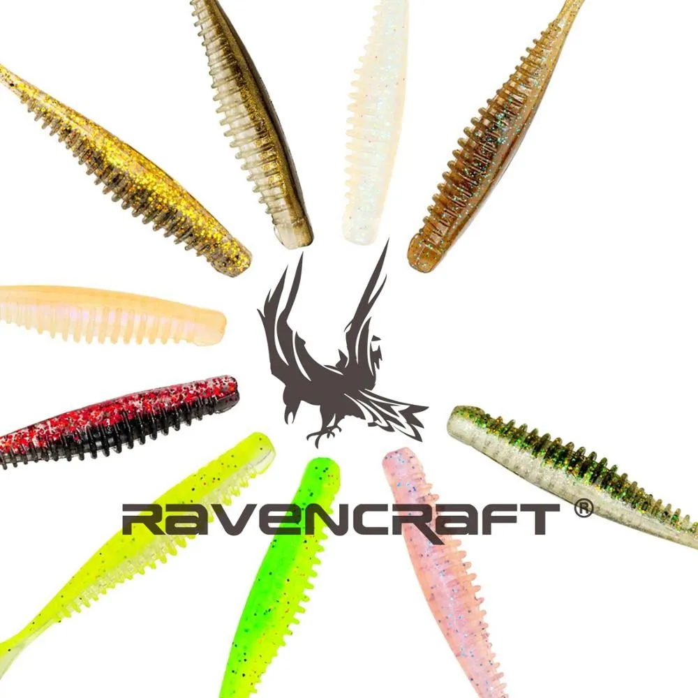 RAVENCRAFT Brand New MADFRY Slow Sinking Soft Lure Shad Silicone Baits Wobblers Swimbait Artificial leurre souple