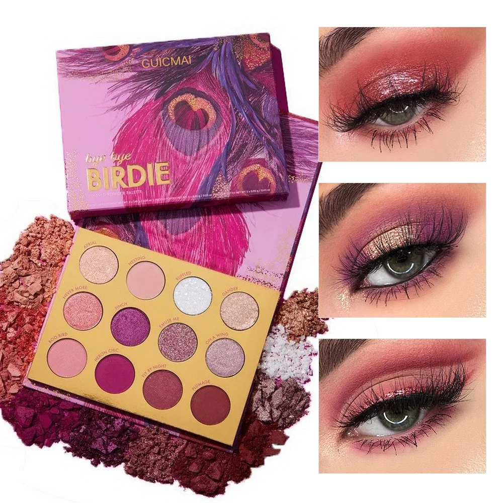 12 видов цветов новые модные матовые тени для век стойкий макияж водостойкие