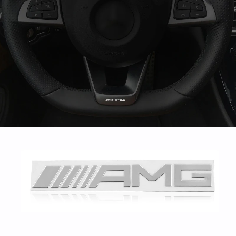 1 шт. автомобильный значок наклейка Автомобильный руль интерьерная для Mercedes Benz AMG