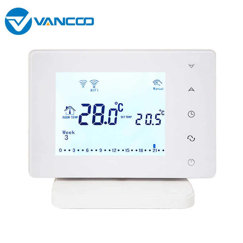 Термостат для газового котла Vancoo цифровой Wi Fi и RF контроллер температуры