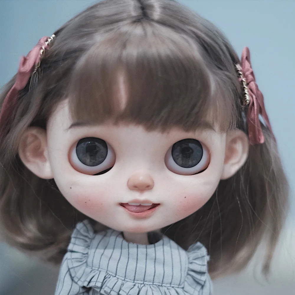 1/6 blyth кукла игрушка bjd совместное тело белая с кожей макияж 19 Макияж Лицо ручная
