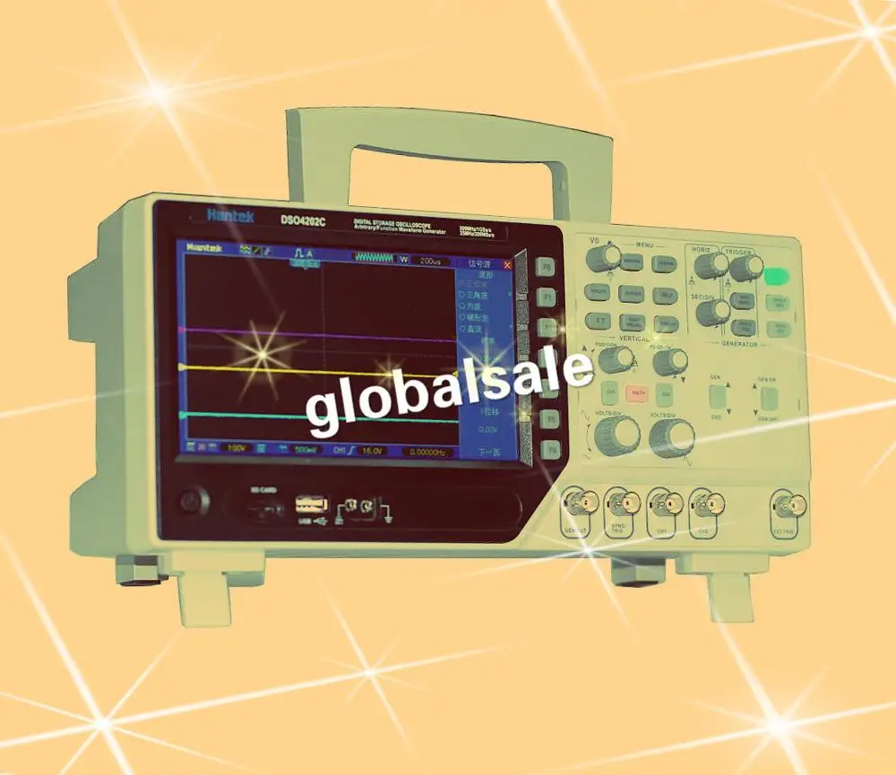 Цифровой осциллограф HANTEK DSO4202S 200 МГц 1 Гвыб/с 2-канальный 25 генератор