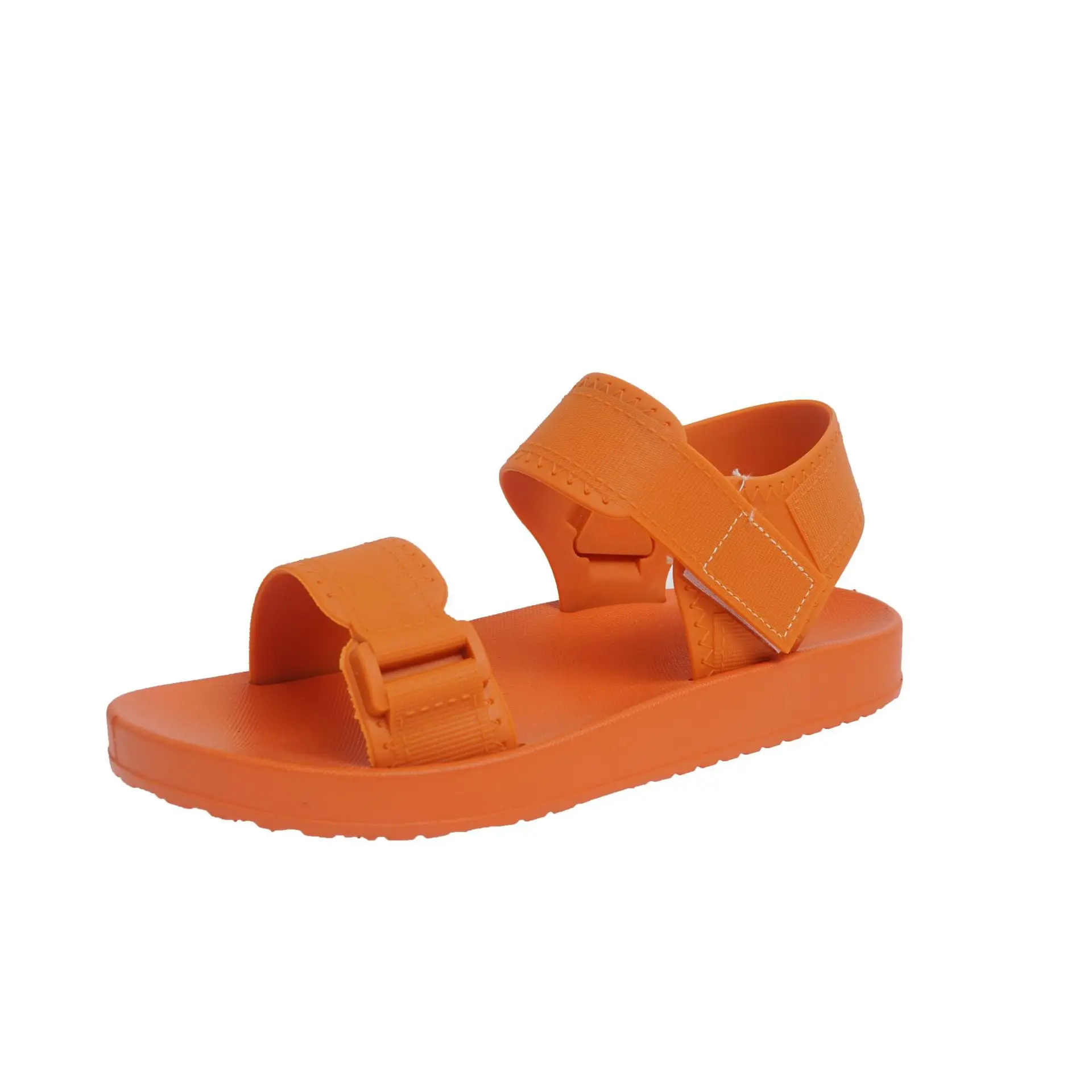 

Foreign trade flat sandals women's 2020 summer new fashion solid color thick bottom anti slip slippers