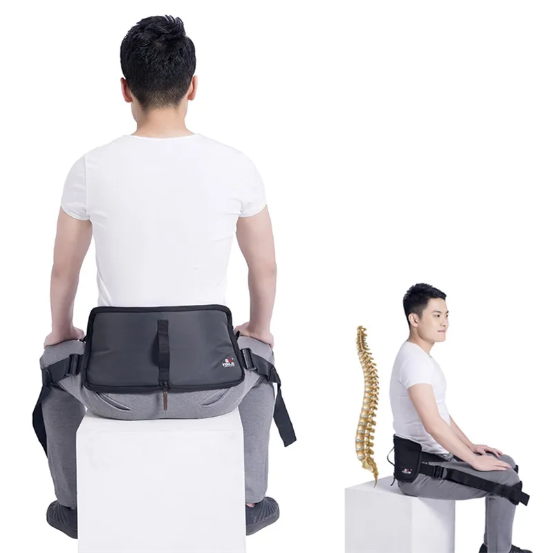 

lower back pain lumbar traction special for portable waist, kyphosis correction waist support belt to relieve waist disc pain