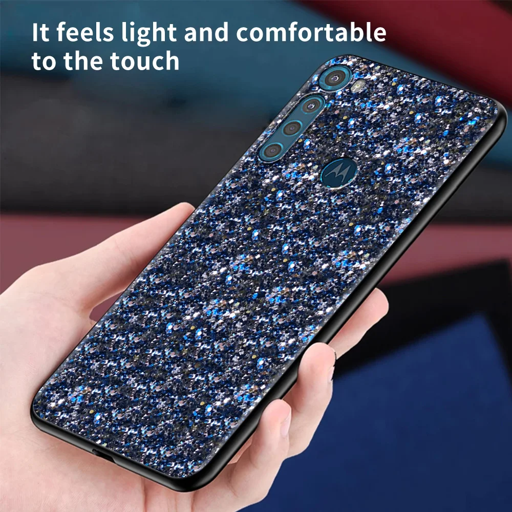 sparkle glitter for motorola one fusion shell for moto g10 g9 g8 plus play power one g20 g30 g40 g50 g60 edge 20 phone case free global shipping