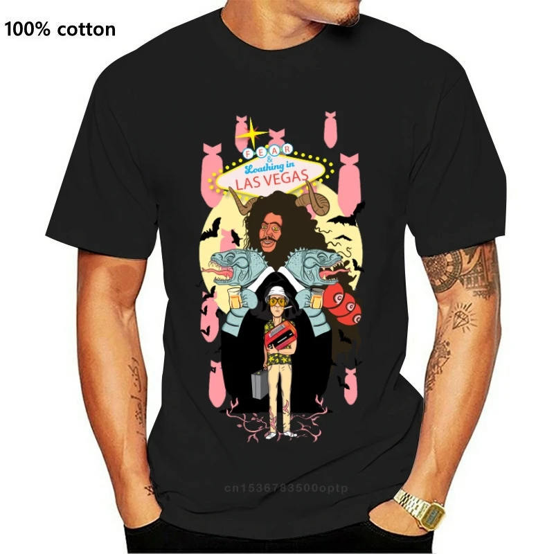 

New Printed Men T Shirt Cotton Short-Sleeve 2021 Style Fear Loathing in Las Vegas Fear And Loathing Women T-Shirt