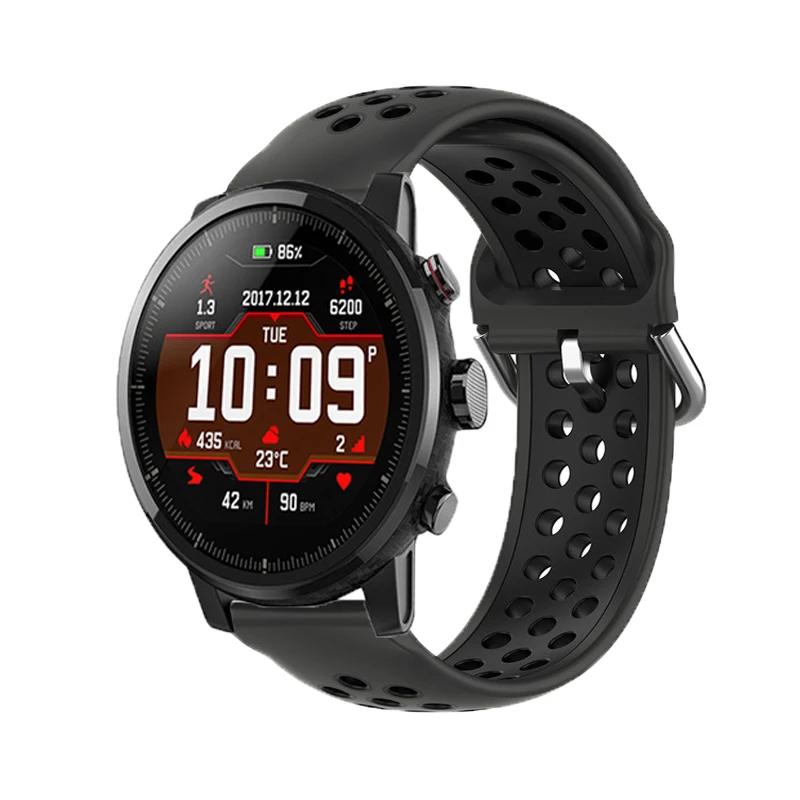 Ремешок для смарт-часов Huami Amazfit Stratos 2 2S 3 силиконовые ремешки xiaomi huami amazfit pace