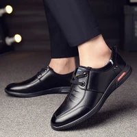 mens casual leather shoes british comfortable formal wear casual trend breathable korean style hollow lace mens new 2021