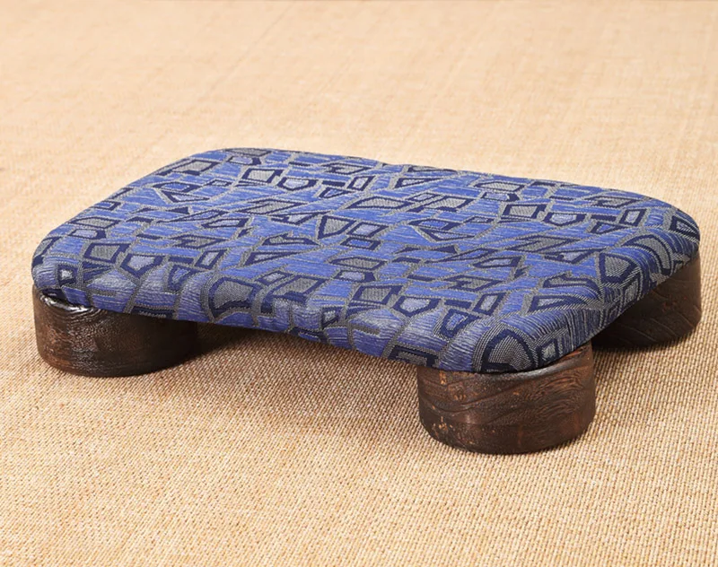 Японский Стиль деревянный низкий табурет с Мягкой Губчатой прокладкой