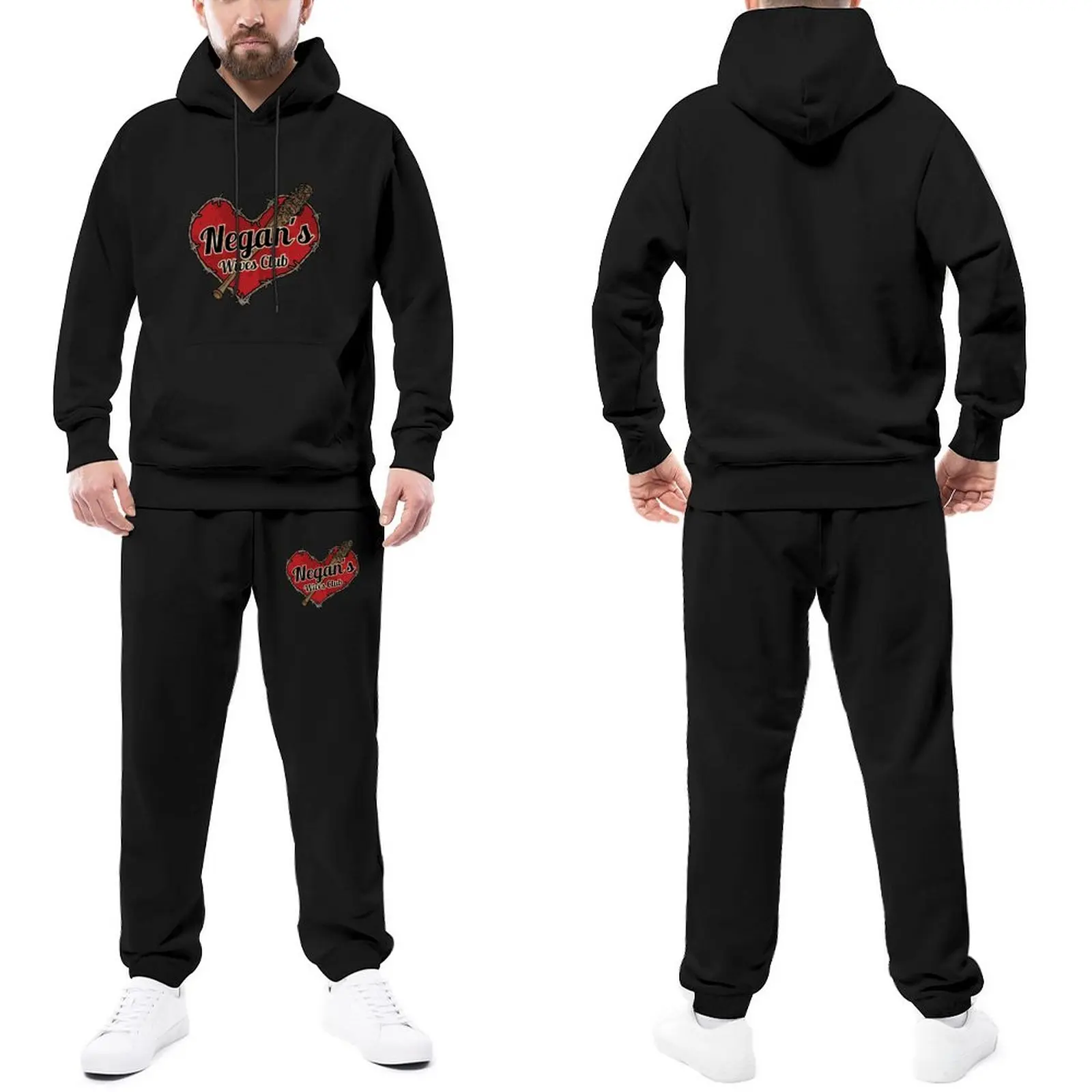 

The Walking Dead Womens Tracksuit Set Negan S Wives Club Fashion Sweatsuits FishingSweatpants And Hoodie Set Men