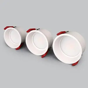 Dimmable LED COB Recessed Downlight 3w 5W 7W 12W 15W 18w Round White LED Ceiling Spot Light